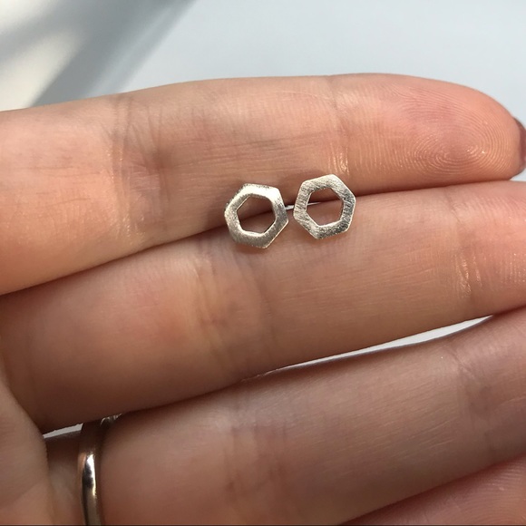 Sterling Silver 925 Stud Earrings - Picture 2 of 3